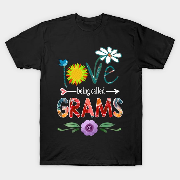 grams i love being called grams T-Shirt by Bagshaw Gravity